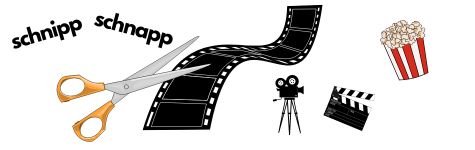 Schere und Filmband