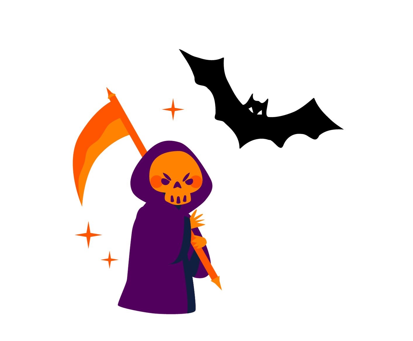 Henker mit Fledermaus
