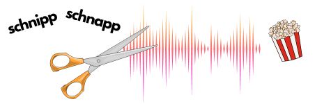 Schere mit Audiospur